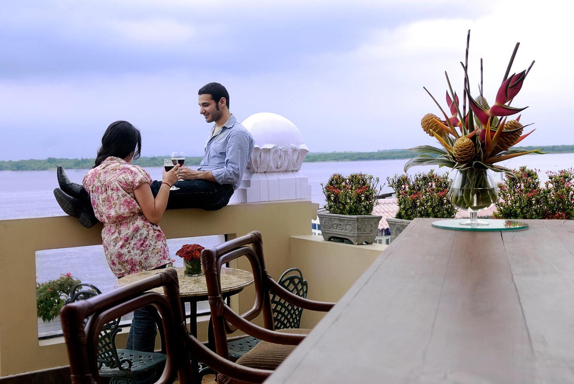 Hotel Boutique Mansion Del Rio グアヤキル レストラン 写真